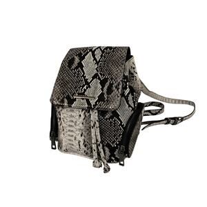 ALDO Women's Mini Snake Skin Backpack Black & White
